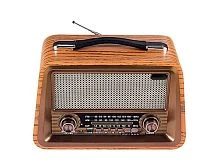 радиоприемник переносной deespi re-07 ретро-стиль, am/fm-проигрыватель, питание аккумулятор/220в  фото