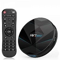 медиа-приставка hk1 mini+ (ot-dvb20) (cortex a53, android 9.0, 2гб, flash 16гб, wi-fi) smart tv  фото