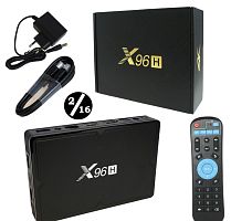 медиа-приставка x96h  allwinner h6 - 2gb/16gb android 9,0 медиаплеер smart tv iptv ott приставка 4k   фото