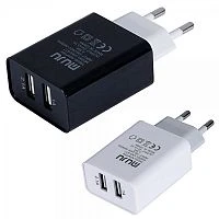 блок питания muju uns-617 5в, 3,1 а зарядное устройство с usb - 2 гнезда  фото