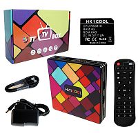 медиа-приставка hk1 cool - 4gb/64gb android 9,0 медиаплеер smart tv iptv ott приставка 4k hd h.265  фото